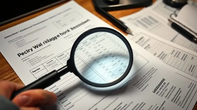 Photorealistic image of an IRS auditor's magnifying glass closely examining a ledger and a car mileage logbook on a desk, with tax forms scattered around. The scene has professional, cinematic lighting, sharp focus on the documents, and a shallow depth of field, 8K, shot on a high-end DSLR.
