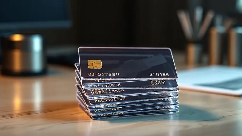 photorealistic, professional photography, 8K, cinematic lighting, sharp focus, depth of field, shot on a high-end DSLR, a stack of intricately designed, transparent glass financial cards, each representing a layer of insurance coverage, with the top card glowing brightly, symbolizing supplemental protection. The cards are perfectly aligned, suggesting a comprehensive and layered financial strategy. A subtle, high-end desk background.