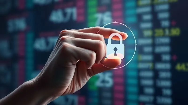 A photorealistic image of a calm, strong hand firmly grasping a digital key or a stylized 'access' icon, symbolizing secure and rapid financial access. The background is a sophisticated blur of financial data, cinematic lighting, sharp focus on the hand and key, 8K hyper-detailed.