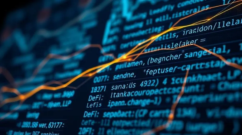 A photorealistic close-up of a digital ledger displaying multiple intertwined DeFi transaction entries (staking, lending, swapping, LP), with glowing lines connecting them, symbolizing their intricate dependencies. The background is slightly blurred with abstract blockchain elements. Professional photography, 8K, cinematic lighting, sharp focus, depth of field, shot on a high-end DSLR, conveying complexity and interconnectedness.