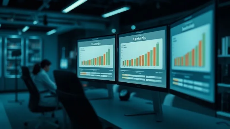 photorealistic, professional photography, 8K, cinematic lighting, sharp focus, depth of field, shot on a high-end DSLR. A sophisticated digital interface displaying multiple financial scenario planning models side-by-side, with dynamic sliders and hypothetical outcomes, in a dimly lit, high-tech office environment.