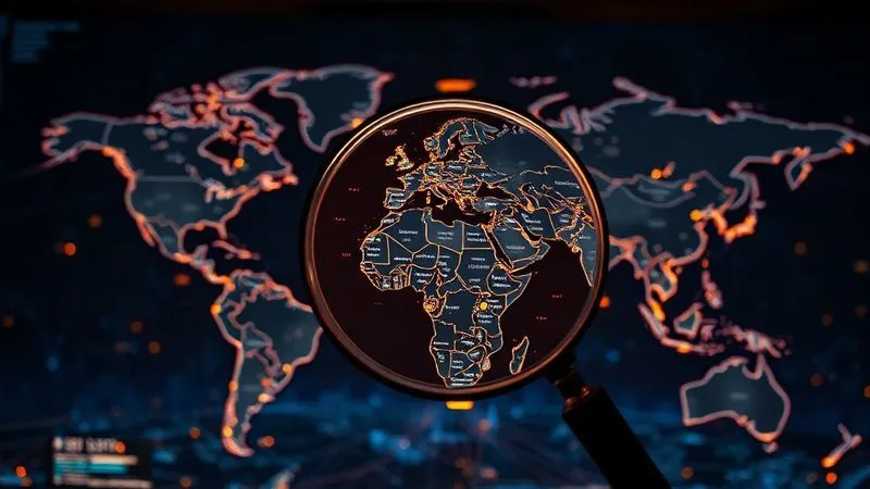 A photorealistic image of a digital world map overlaid with a dynamic network of glowing lines and data points, symbolizing the constantly evolving global legislative landscape. A magnifying glass highlights a specific state, showing news headlines and legal documents changing in real-time. The overall impression is one of constant flux and the need for vigilance. Cinematic lighting, sharp focus, depth of field, 8K hyper-detailed, professional photography, shot on a high-end DSLR.