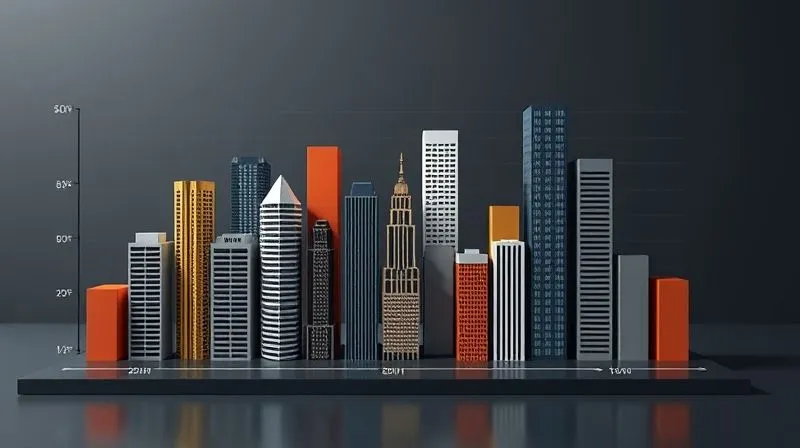 A photorealistic 3D bar chart illustrating a diverse real estate portfolio, with some bars clearly taller representing higher equity properties, and others shorter representing lower equity. The chart is set against a subtle, professional background, with cinematic lighting and sharp focus on the varying bar heights, emphasizing strategic selection. 8K hyper-detailed, shot on a high-end DSLR.