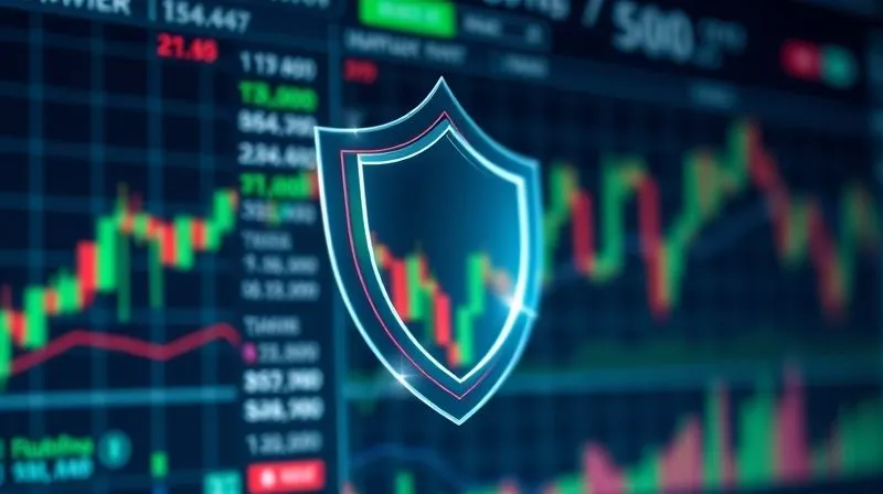 A photorealistic, professional photography, 8K, cinematic lighting, sharp focus, depth of field, shot on a high-end DSLR, of a financial dashboard displaying various currency pairs with green and red trend lines, overlaid with a transparent shield icon, symbolizing active monitoring and protection in a complex financial environment. The background is a subtle blur of digital graphs and data points.