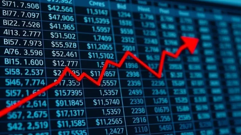 A photorealistic representation of a digital altcoin order book with visibly large gaps between bid and ask prices, illustrating extremely low liquidity. The numbers on the order book are sparse, and a red arrow points downwards across several price levels, symbolizing a large sell order 'eating through' the book. Cinematic lighting, sharp focus, 8K hyper-detailed, professional photography.