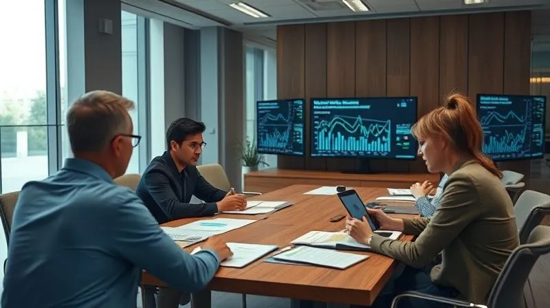 A photorealistic, professional photography, 8K, cinematic lighting, sharp focus, depth of field, shot on a high-end DSLR, depicting a diverse team of financial compliance officers and cybersecurity experts collaborating around a large table, reviewing digital documents and blockchain analytics on screens. The setting is a modern, secure office, conveying diligence and adherence to complex regulations.