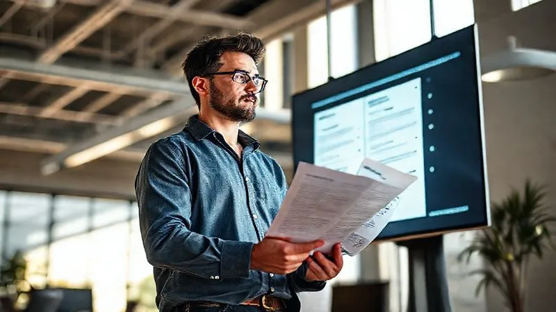 A photorealistic, professional photography, 8K, cinematic lighting. A startup founder standing confidently in a modern, sunlit office, reviewing multiple glowing digital term sheets on a large screen, symbolizing options and leverage. Sharp focus on the founder's determined expression, depth of field blurring the background. Shot on a high-end DSLR.