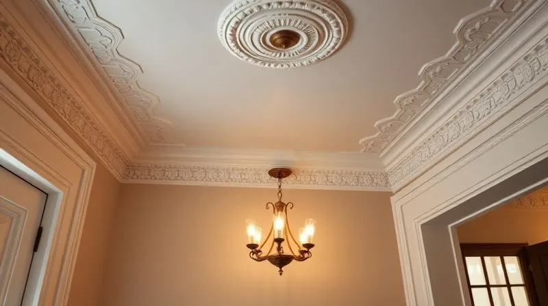A photorealistic, professional photography shot inside a beautifully restored historic home, showcasing a blend of original architectural details (like intricate crown molding) with a discreetly integrated modern electrical outlet or a new, period-appropriate light fixture. Soft, cinematic lighting highlights the seamless integration, sharp focus on the details, depth of field blurring the background. 8K hyper-detailed, shot on a high-end DSLR.