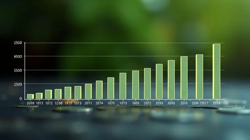 A photorealistic infographic illustrating the concept of Dollar-Cost Averaging (DCA). It shows a line graph of a volatile asset price over time, with evenly spaced vertical bars representing consistent investment amounts. The average purchase price line is clearly lower than peak prices. The visual emphasizes consistency and long-term gains. photorealistic, professional photography, 8K, cinematic lighting, sharp focus, depth of field, shot on a high-end DSLR, conveying smart investing.