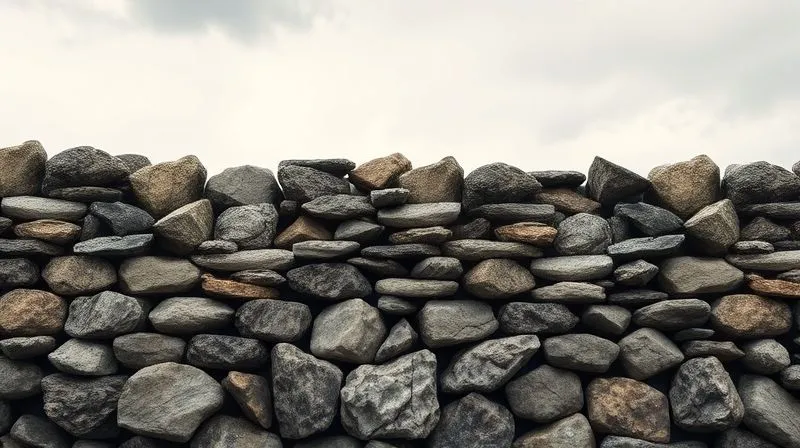 A photorealistic image of a financial portfolio represented as a meticulously constructed stone wall, with stronger, larger stones at the base, under a slightly overcast sky, symbolizing defensive positioning, 8K, cinematic lighting, sharp focus, depth of field.