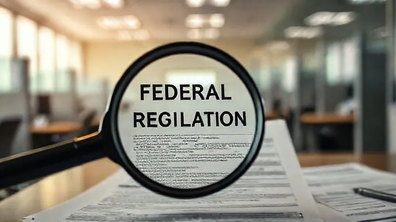 A photorealistic image showing a magnifying glass over complex financial documents related to student aid, with a subtle overlay of federal regulations text, cinematic lighting, sharp focus, depth of field blurring a background of office cubicles, 8K hyper-detailed.