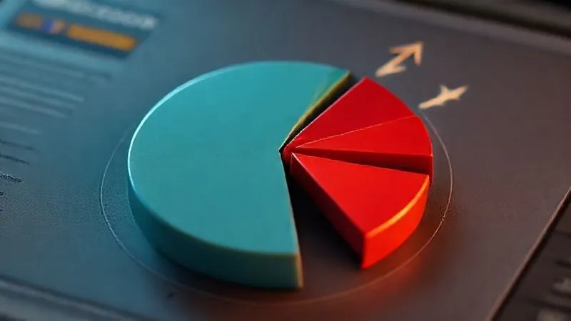 A photorealistic, detailed infographic showing a pie chart representing credit utilization, with a significant portion being paid down, revealing a smaller, healthier slice. Arrows indicate positive progress. Cinematic lighting, sharp focus, 8K.