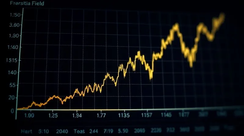 A photorealistic image of a financial chart showing a yield curve inversion, with short-term yields rising above long-term yields. The chart is illuminated by a subtle, ominous glow, suggesting impending economic change. 8K, cinematic lighting, sharp focus, depth of field.