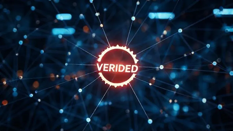 Photorealistic, professional photography, 8K, cinematic lighting, sharp focus, depth of field, shot on a high-end DSLR, a complex, interconnected web of data points and reports converging into a single, glowing 'verified' symbol, representing a robust ethical investment verification framework.