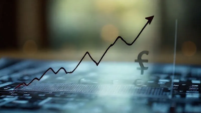 photorealistic, professional photography, 8K, cinematic lighting, sharp focus, depth of field, shot on a high-end DSLR, two distinct financial graphs, one showing an upward trajectory of interest rates in a developed market, and another showing a flatter or downward trajectory in an emerging market, with currency symbols subtly overlaid, symbolizing the complex interplay of rates and currency movements, emotionally resonant.