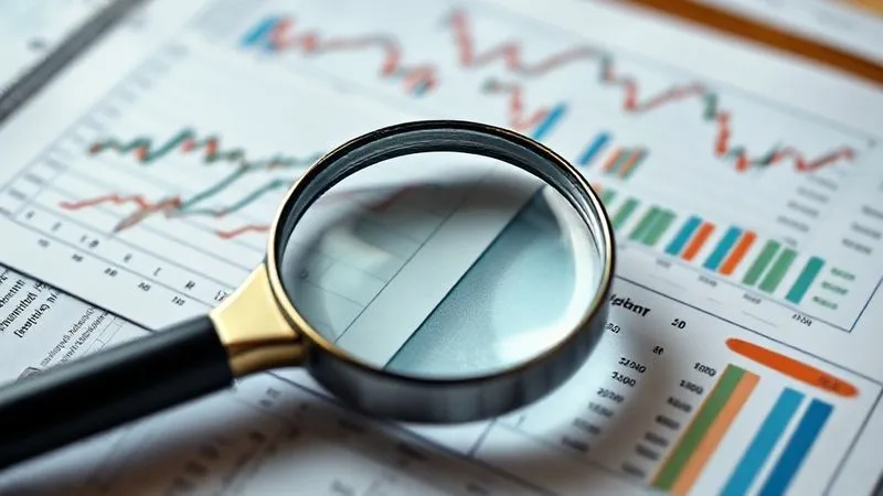 photorealistic, professional photography, 8K, cinematic lighting, sharp focus, depth of field, shot on a high-end DSLR, a meticulously arranged set of financial documents and charts, with one chart prominently displaying a yield curve, and another showing currency exchange rates, a magnifying glass resting on a specific data point, conveying detailed analysis and strategic focus on carry and roll-down, emotionally resonant.