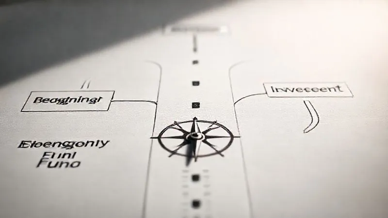A photorealistic image of a clear, well-lit financial roadmap or flowchart, with distinct paths labeled 'Budgeting', 'Emergency Fund', 'Investment', and 'Debt Freedom'. A compass points towards 'Debt Freedom'. The image conveys clarity and strategic direction. Cinematic lighting, sharp focus, depth of field, 8K hyper-detailed.