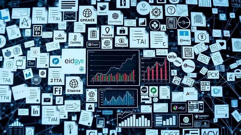 A photorealistic image of a complex web of interconnected financial charts and legal documents, with various corporate logos and trust symbols, overlaying a digital screen displaying simple investment graphs, illustrating the disparity between complex financial structures and basic automated tools. Professional photography, 8K, cinematic lighting, sharp focus, depth of field, shot on a high-end DSLR.